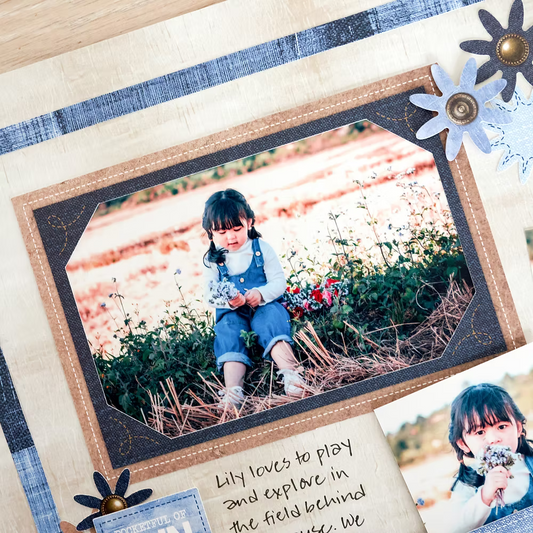Denim Revival Frame & Jean Pocket Embellishments