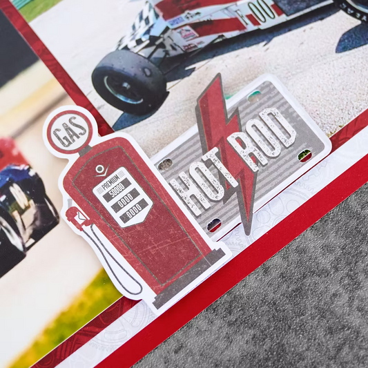 Revved Up Classic Car Embellishments