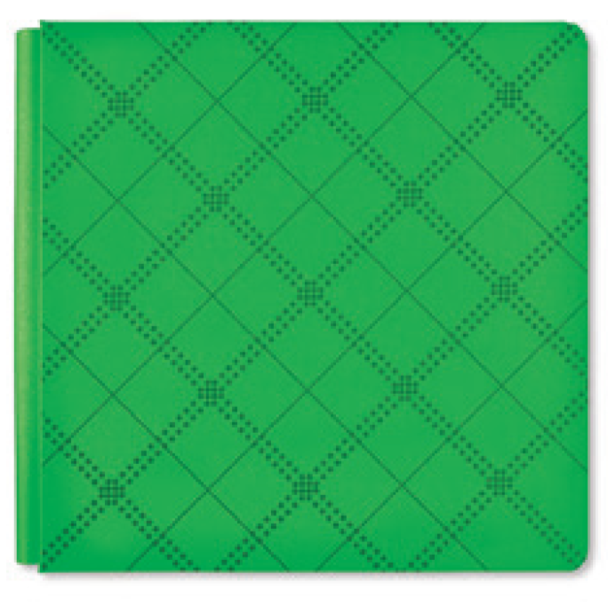 Diagonal Plaid - Kelly Green 2024 Limited-Edition 12x12 Foiled Album Cover