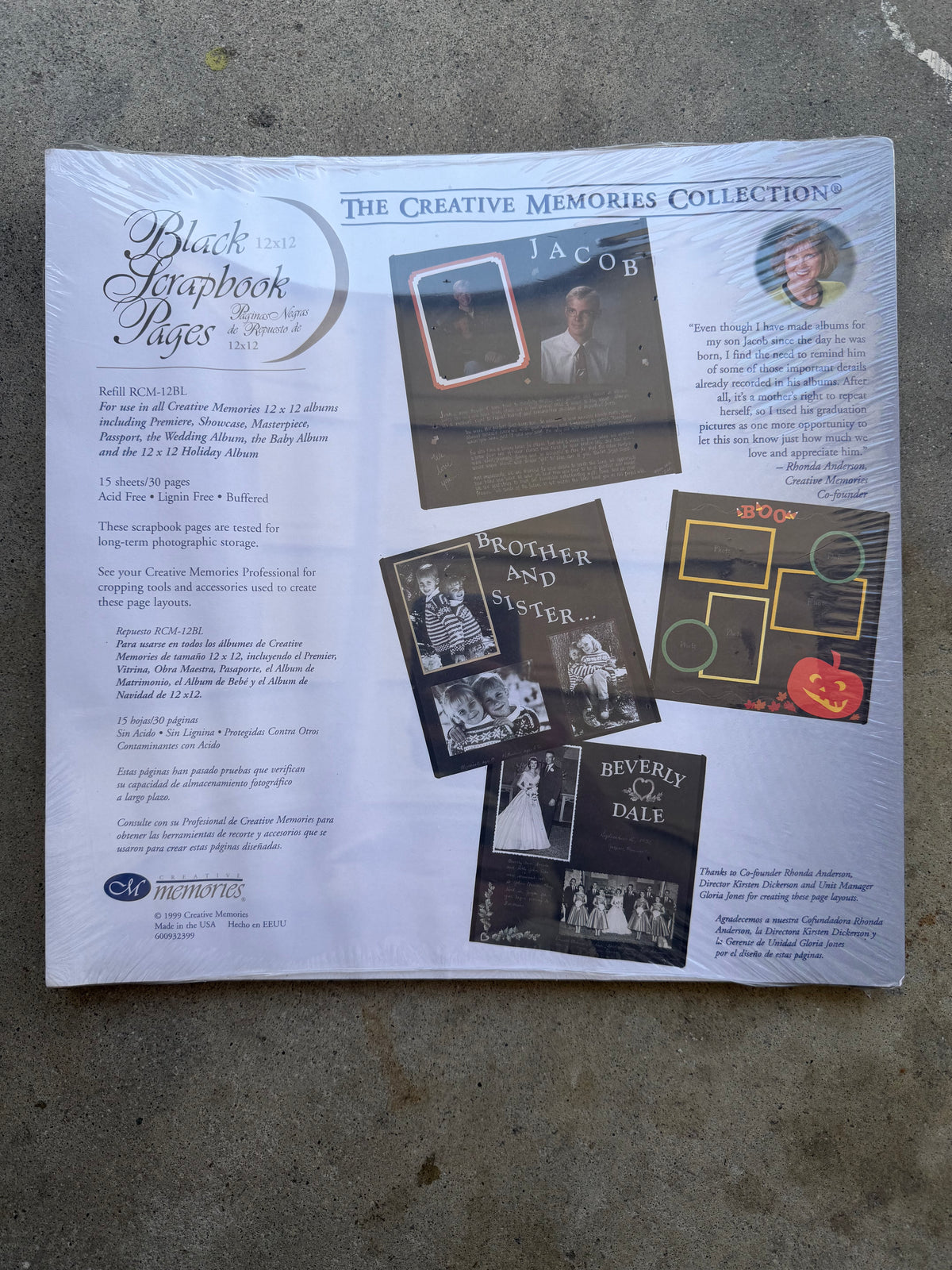 12x12 Original Pages - Black (NOT TRUE Fits vintage CM Albums)