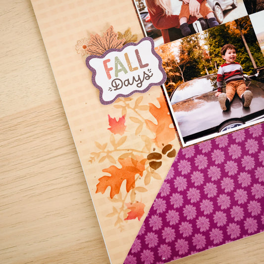 5x5 Inking Stencil - Autumn Elements