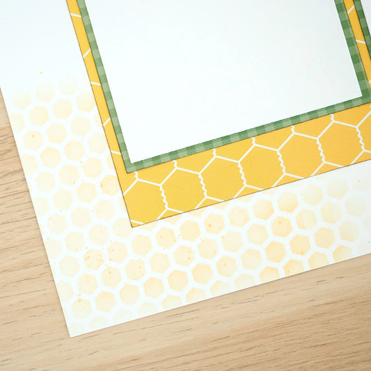 5x5 Inking Stencil - Honeycomb