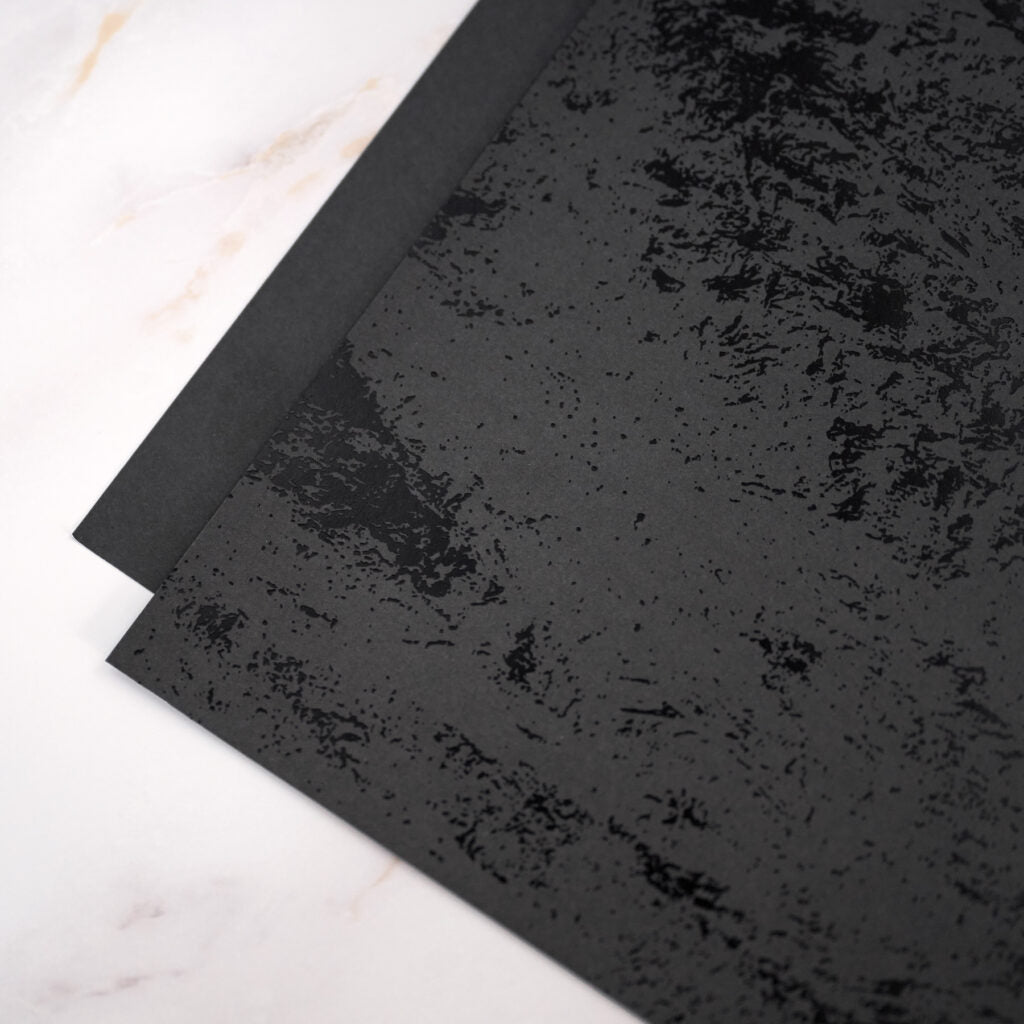 Black Molten Lava Foiled Paper (6/pk)