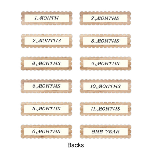 Bundle of Joy Monthly Title Embellishments (12/pk)