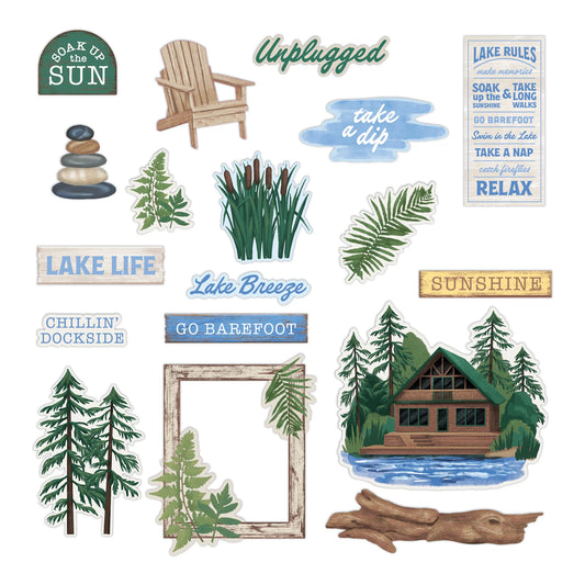 Lakeside Memories Embellishments (40/pk)