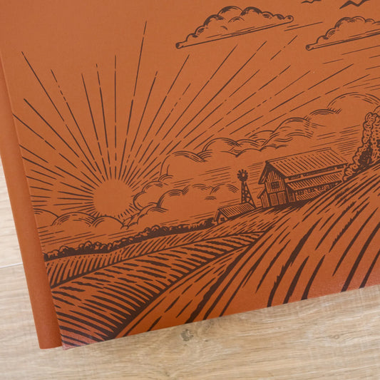 On the Farm - Burnt Orange 2025 Limited-Edition 12x12 Foiled Album Cover