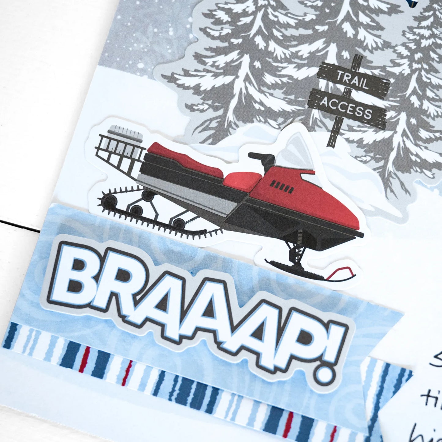 Flurry of Fun Snowmobile Embellishments