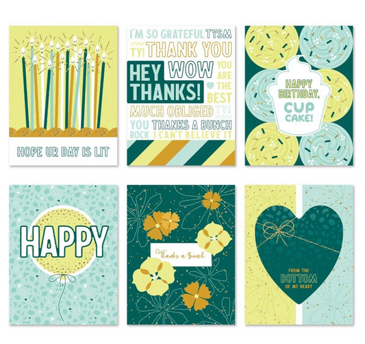 Cue the Confetti Card Kit (12/pk)
