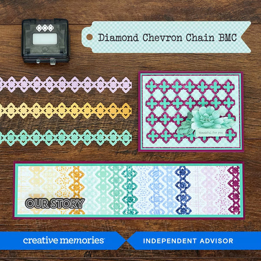 Diamond Chevron Chain Border Maker Cartridge