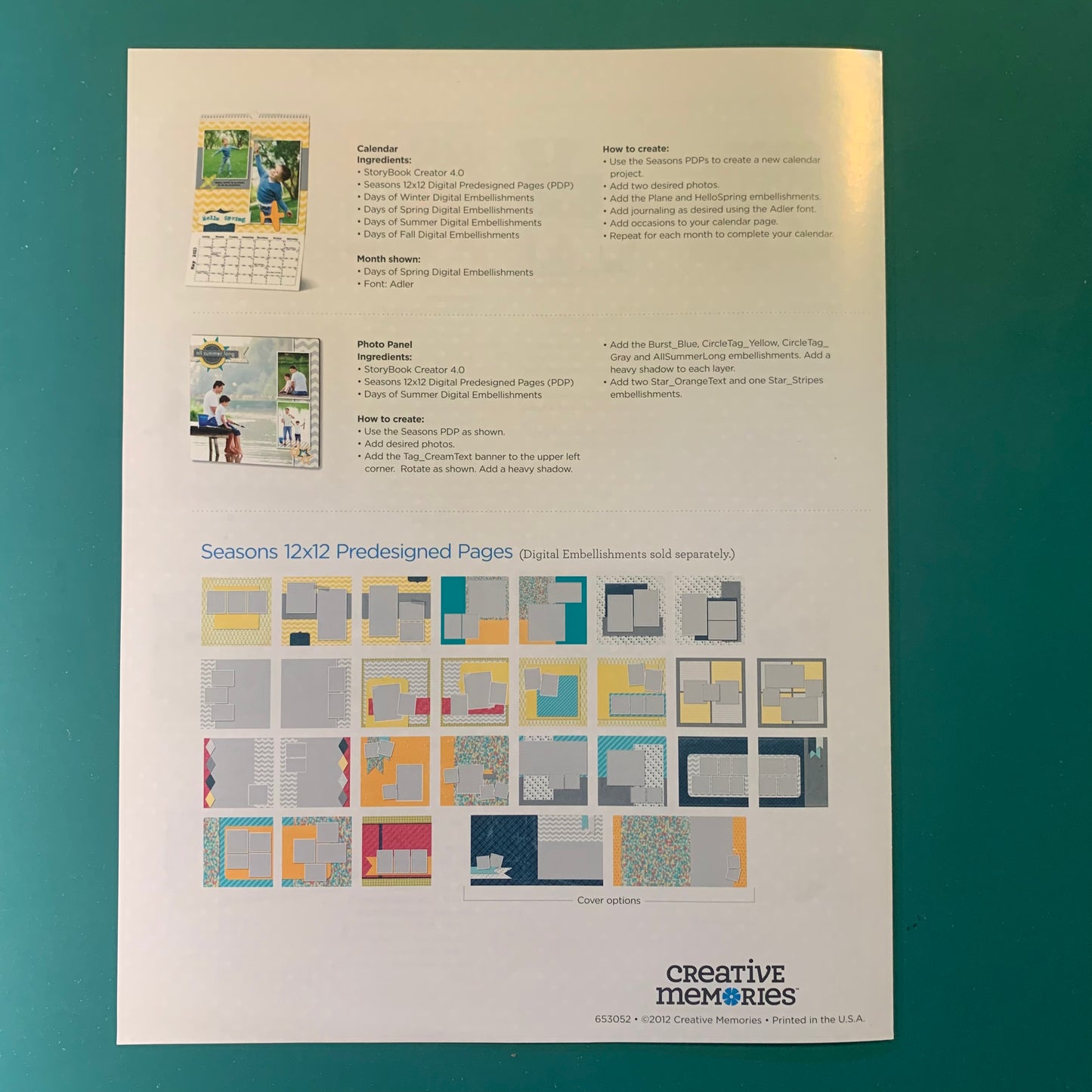 Seasons Designer Paper Pack