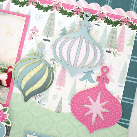 Powdered Christmas Cheer Embellishments