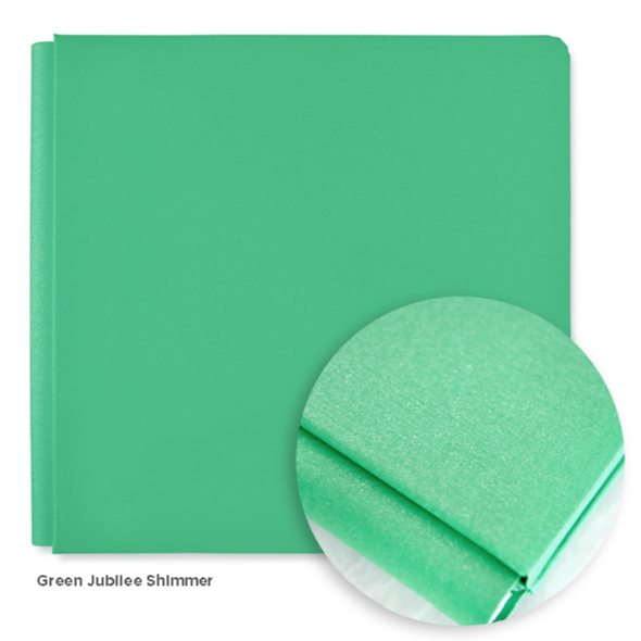 Green Jubilee Shimmer 12x12 Plain Album Cover