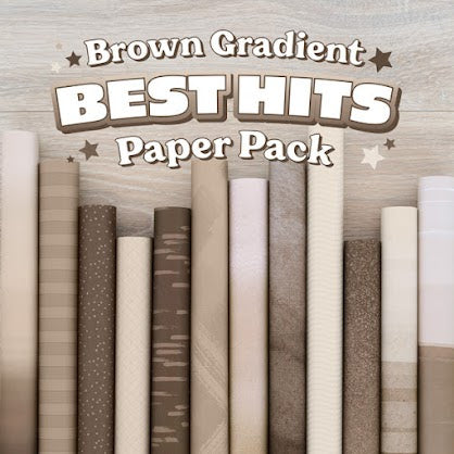 Brown Gradient Best HIts Designer Paper Pack