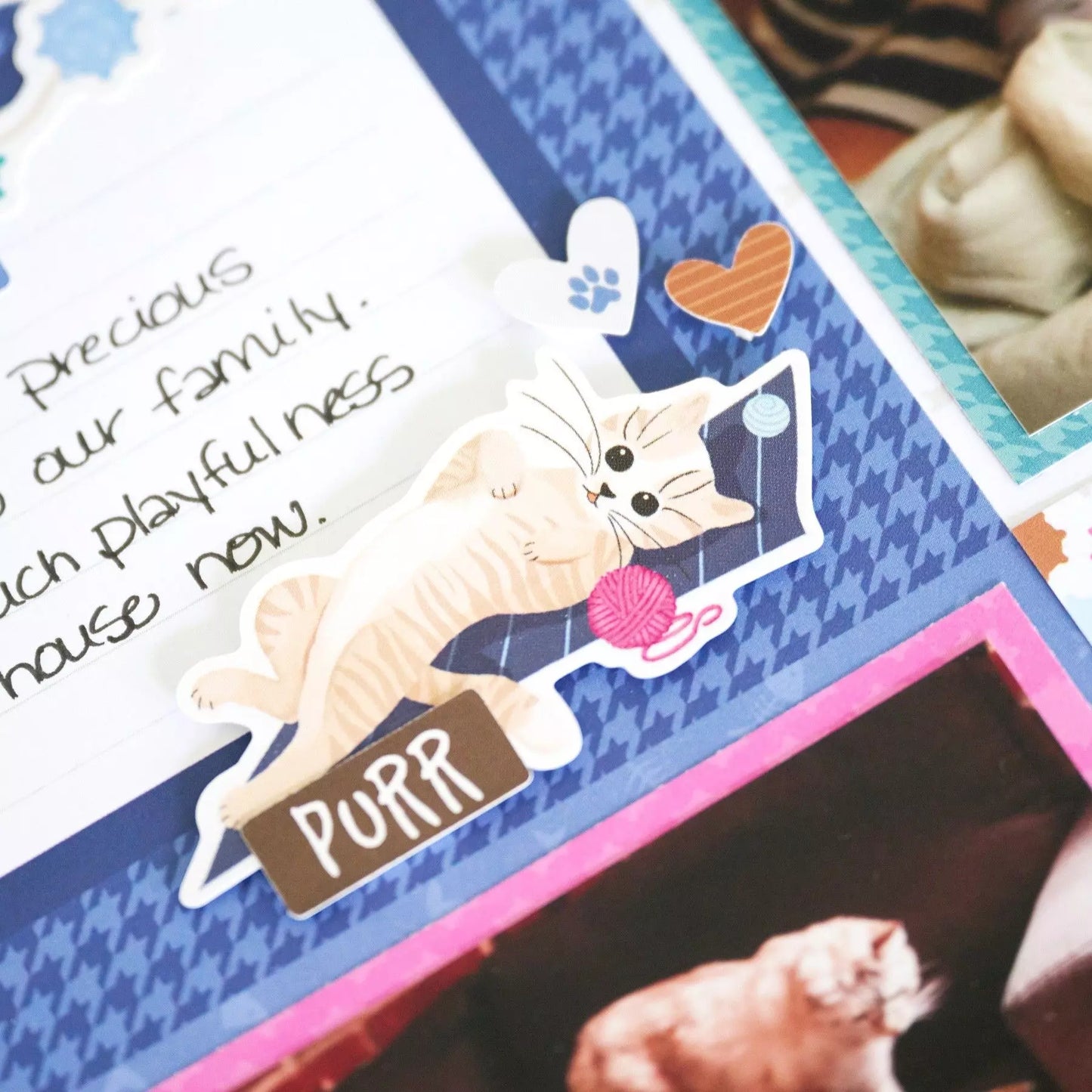 Purrr-fect Kitty Cat Stickers (3/pk)