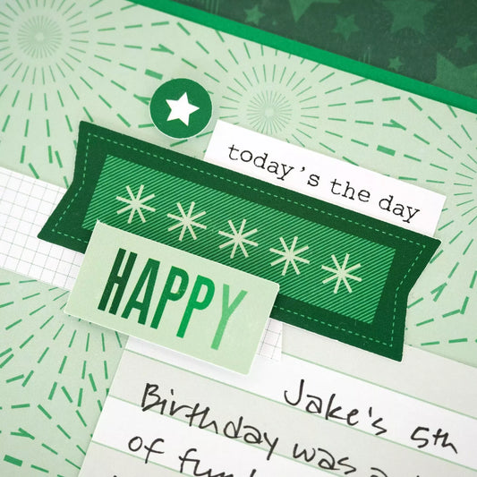 Totally Tonal Kelly Green Stickers