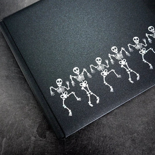 12x12 Hide & Eek! Skeletons Album Cover - Black Mica