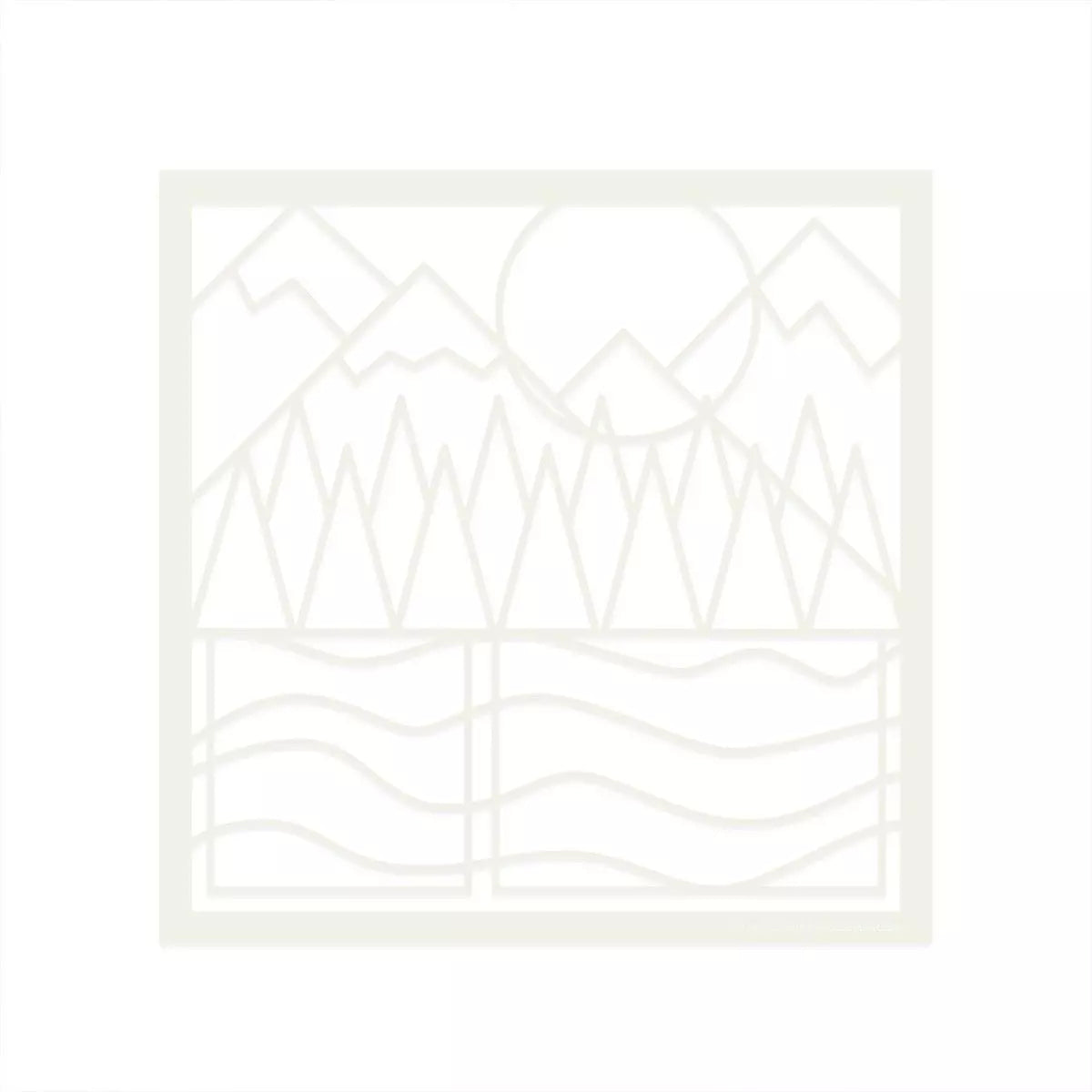 Mountain & Trees Recipe Template