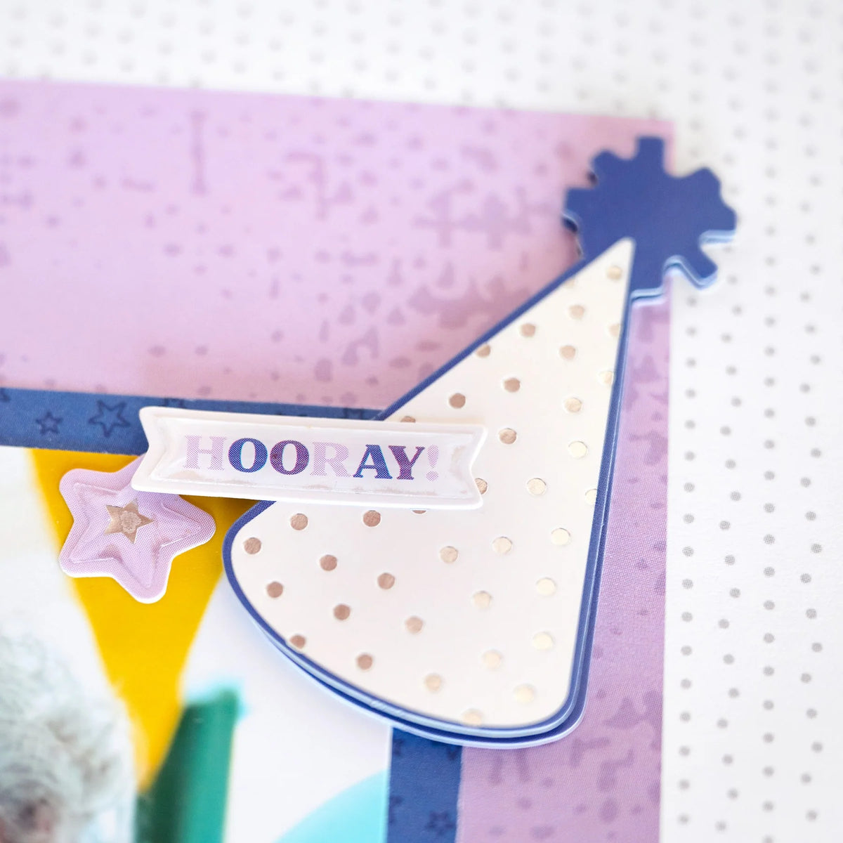 Party Hat Foiled Embellishments