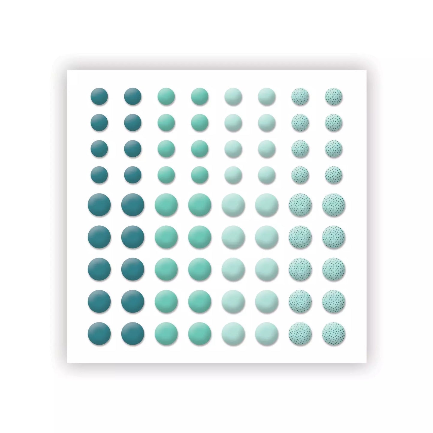 Teal Floral Essential Embellishments