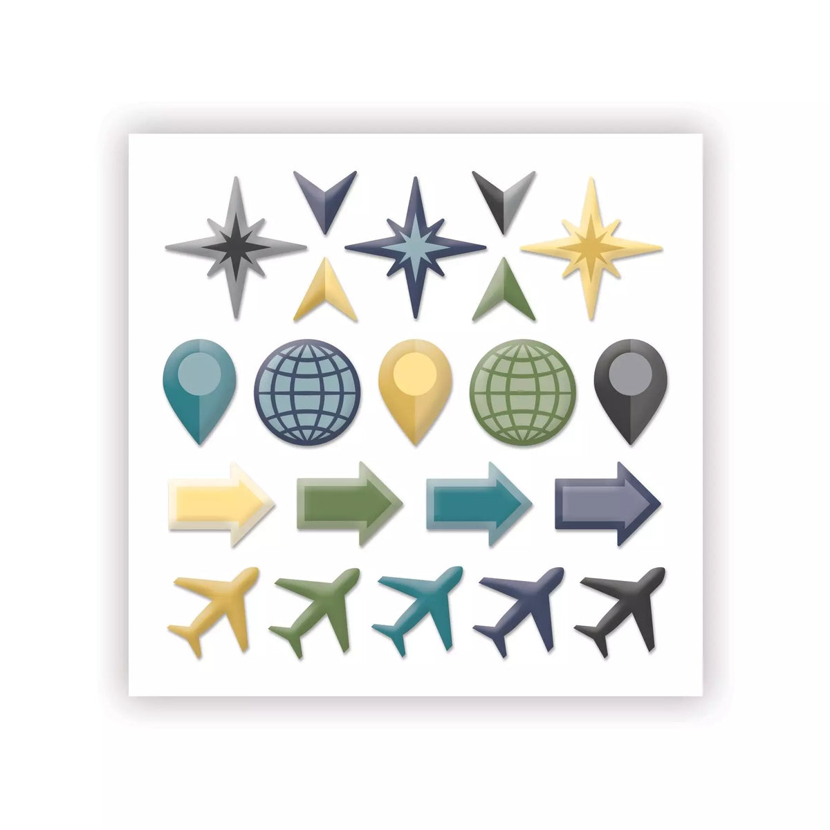 Passport to Adventure Embellishments