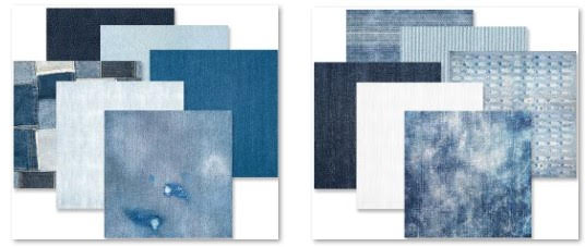 Denim Texture Tone on Tone