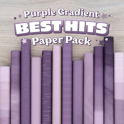 Purple Gradient Best Hits Designer Paper Pack