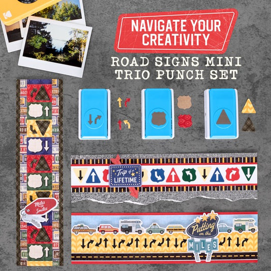 Road Signs Mini Trio Punch Set (3/pk)