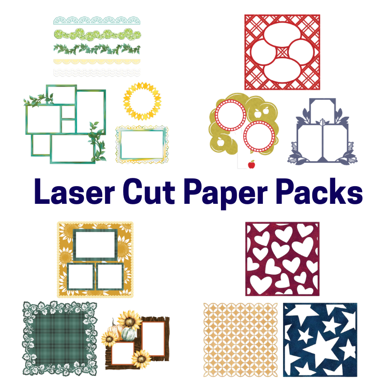 Laser Cut Paper Packs