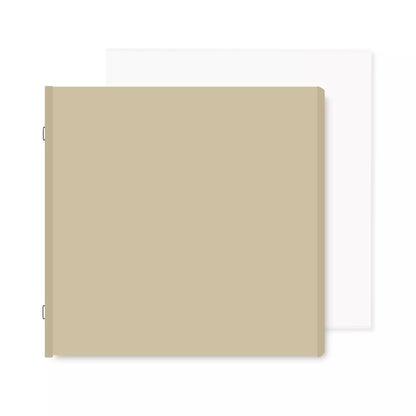 Natural 12x12 Plain Pages and Protectors (16/pk)