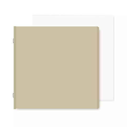 Natural 12x12 Plain Pages and Protectors (16/pk)
