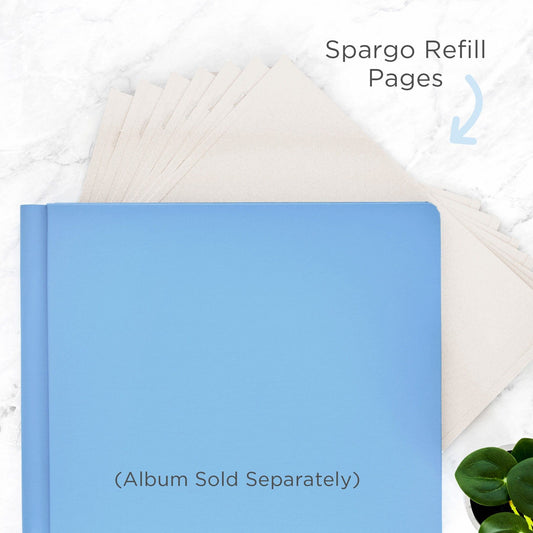 Spargo 12x12 Plain Pages and Protectors (16/pk)