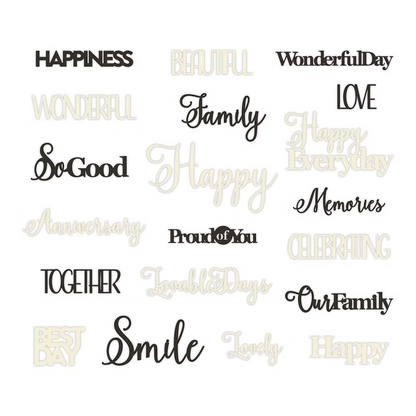 Wonderful Day Laser Cut Embellishments