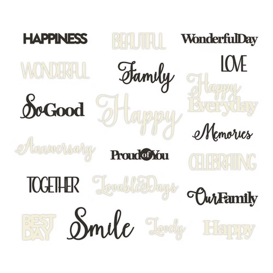 Wonderful Day Laser Cut Embellishments