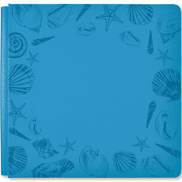 Seaside - Ocean Blue 12x12 Foiled Album Cover