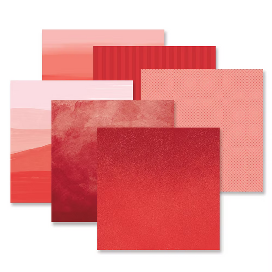 Red Gradient Best Hits Designer Paper Pack