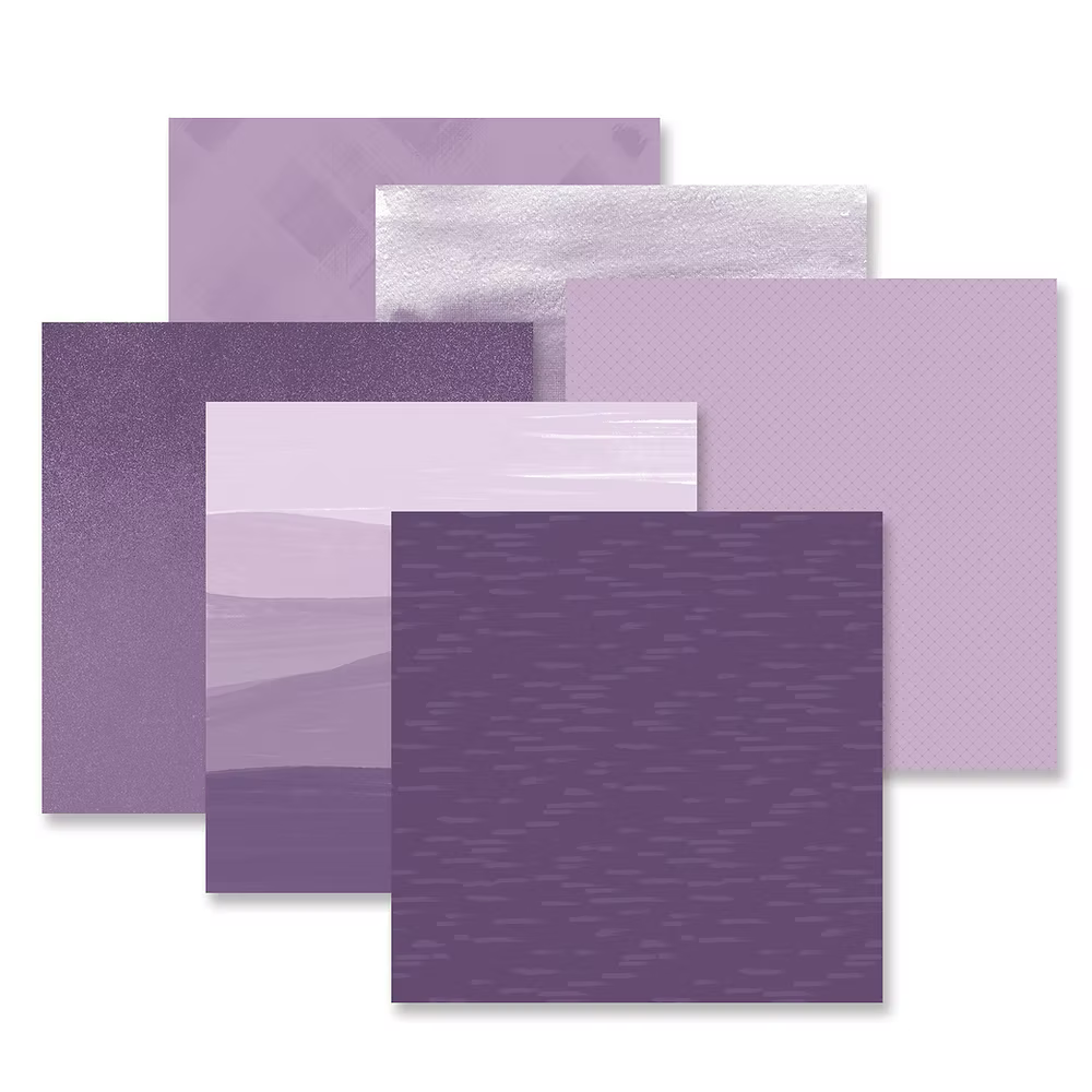 Purple Gradient Best Hits Designer Paper Pack