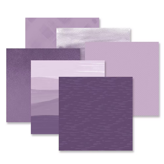 Purple Gradient Best Hits Designer Paper Pack