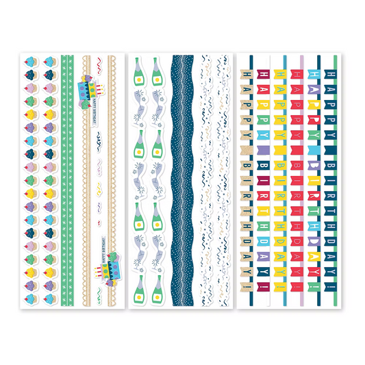 Party Time Border Stickers