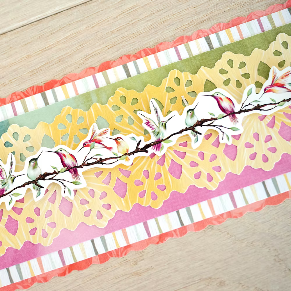 Floral Peaks Border Punch