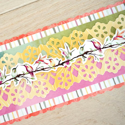 Floral Peaks Border Punch
