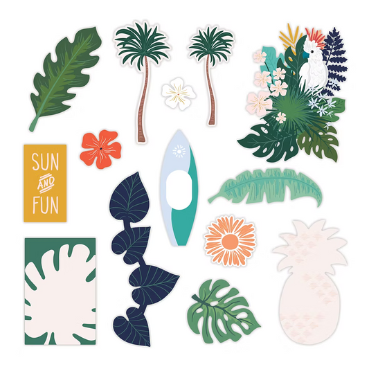 Tropic Time Embellishments