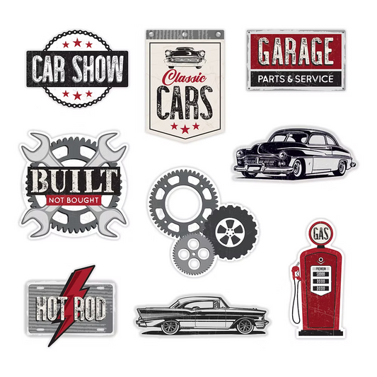 Revved Up Classic Car Embellishments