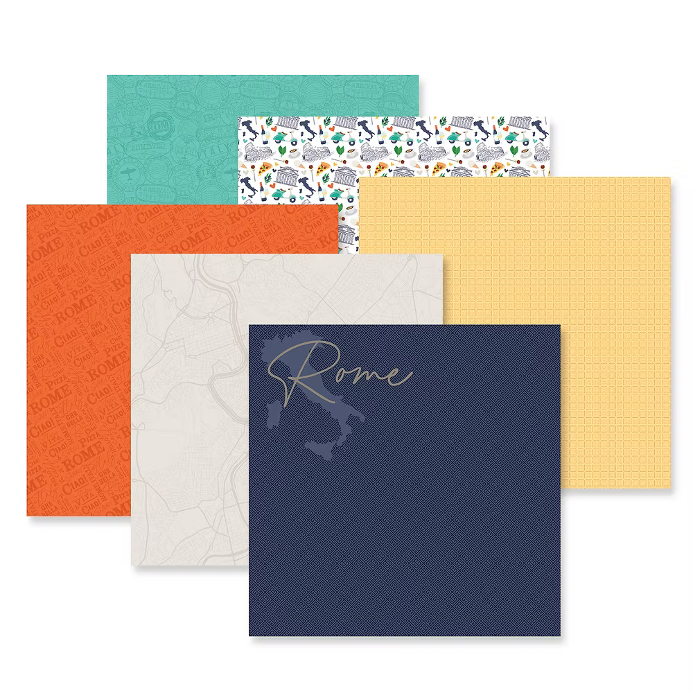 Rome Scenes Designer Paper Pack