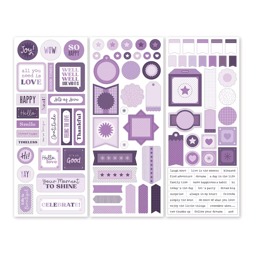 Totally Tonal Purple Ice Stickers