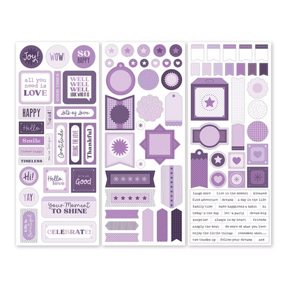 Totally Tonal Purple Ice Stickers