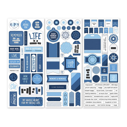 Totally Tonal Blue Stickers