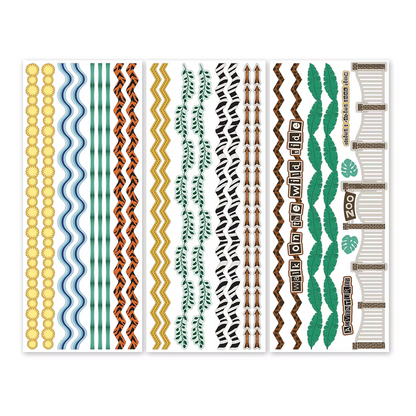 What a Zoo, Too! Border Stickers
