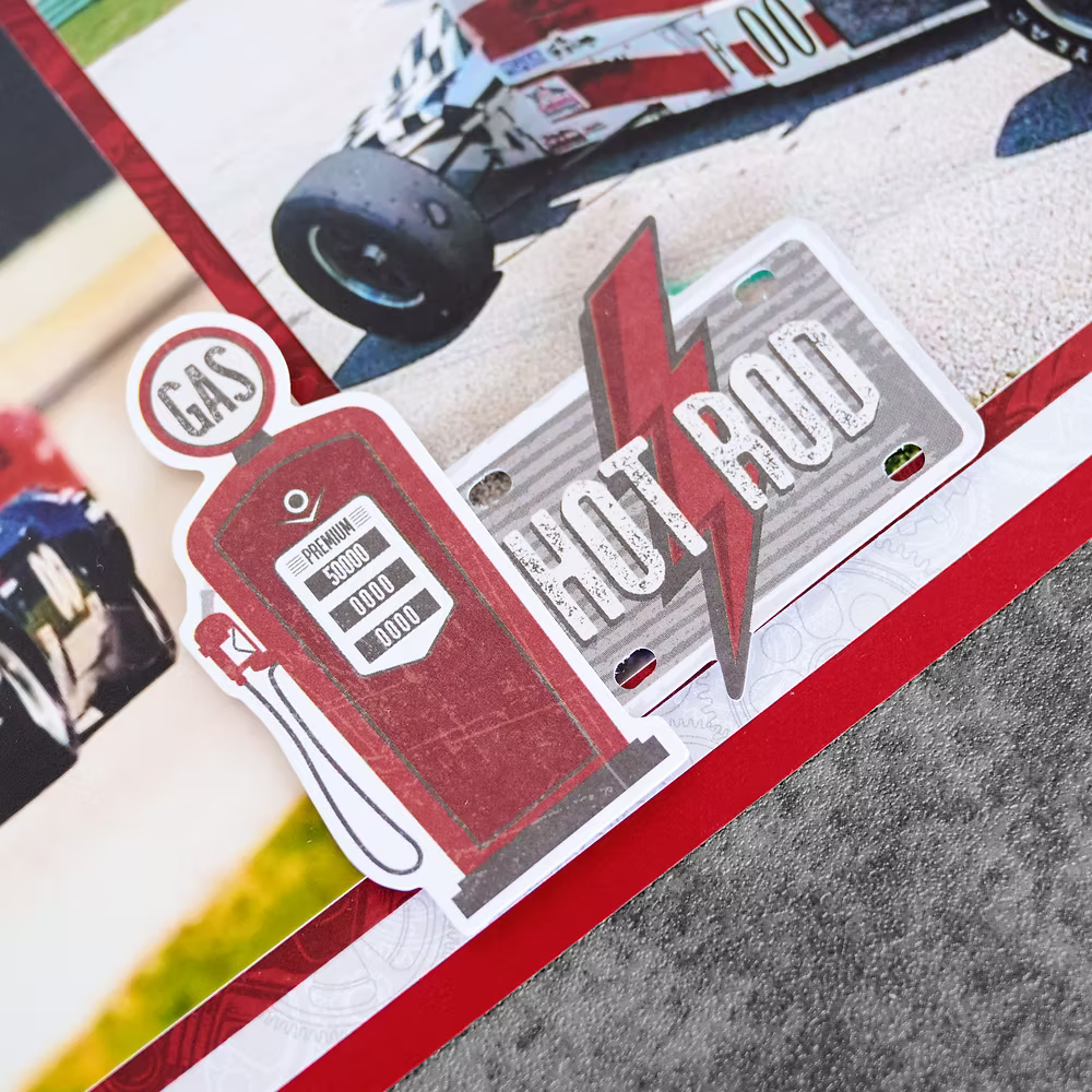 Revved Up Classic Car Embellishments