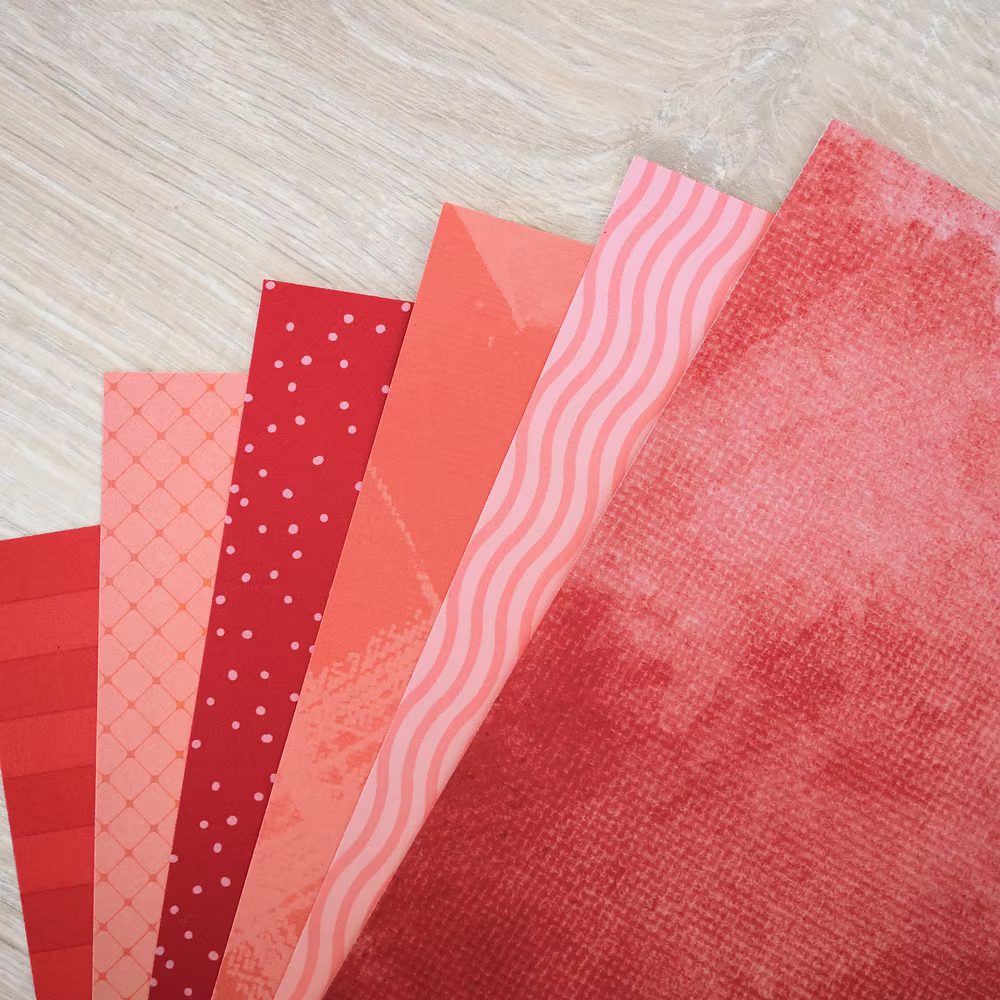 Red Gradient Best Hits Designer Paper Pack