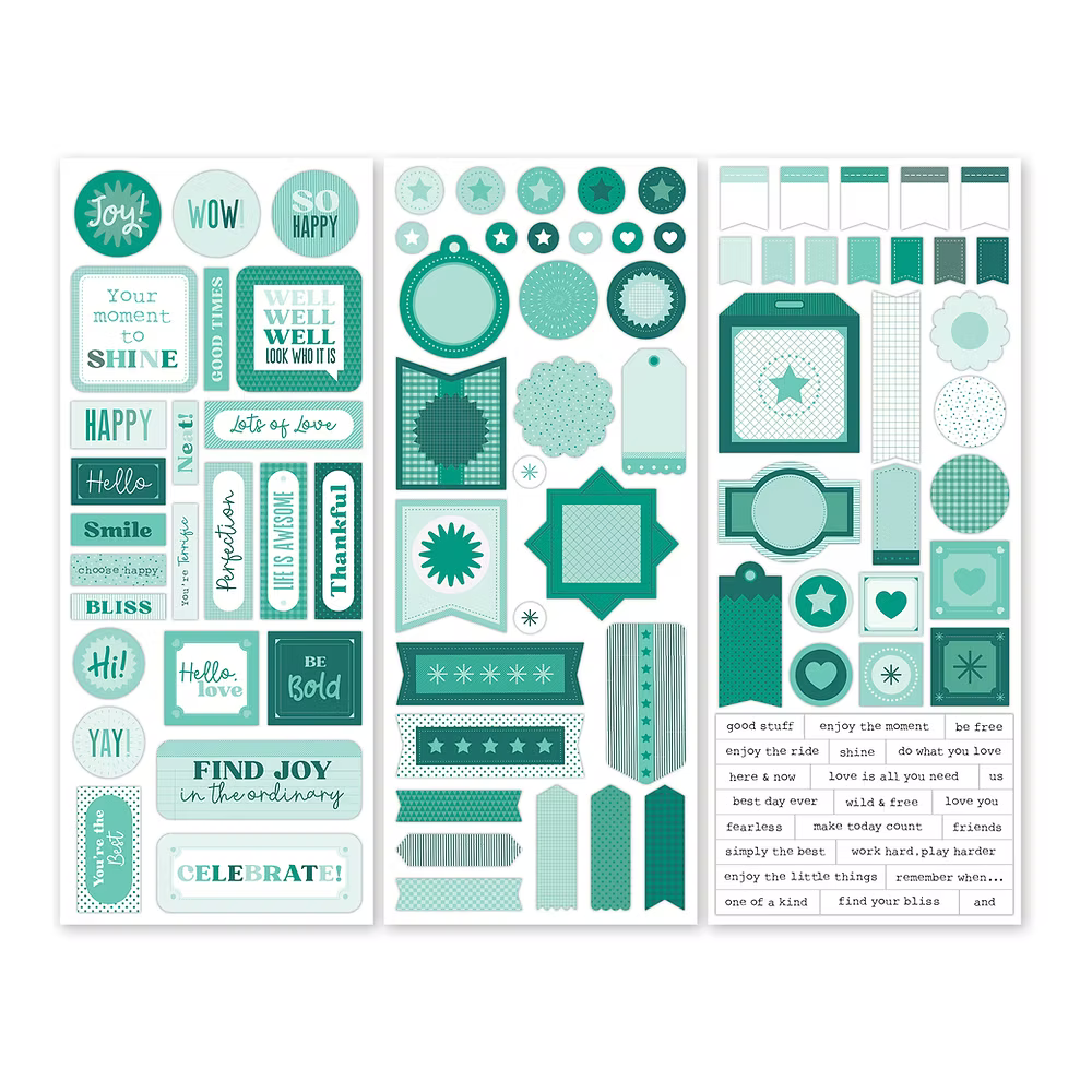 Totally Tonal Island Waters Stickers